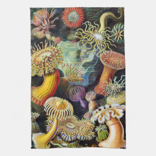 Actiniae by Ernst Haeckel Tea Towel