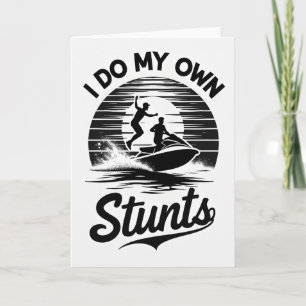 Action Birthday Jet Ski Jump Card