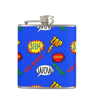 Action Cartoon Super Hero Flask