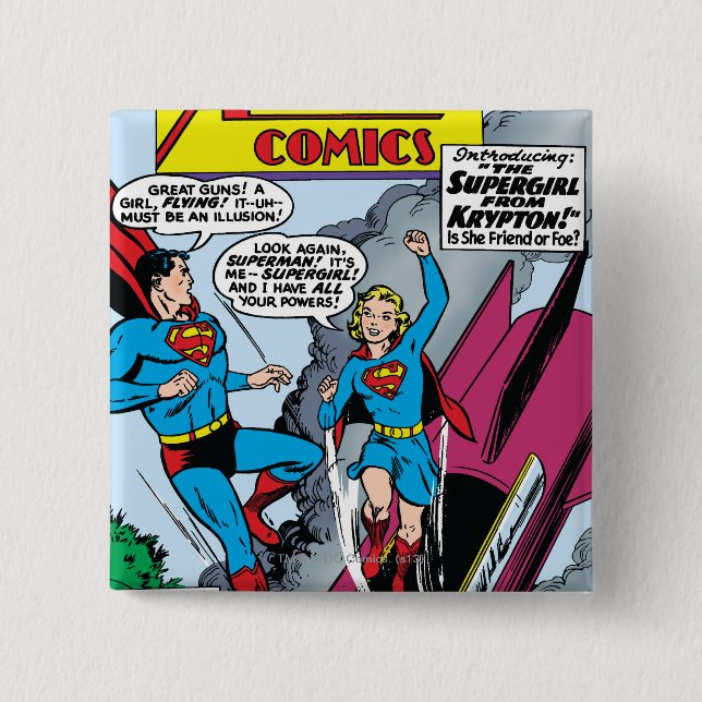 Action Comics #252 15 Cm Square Badge (Front)