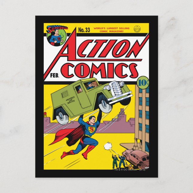 Action Comics #33 Postcard (Front)
