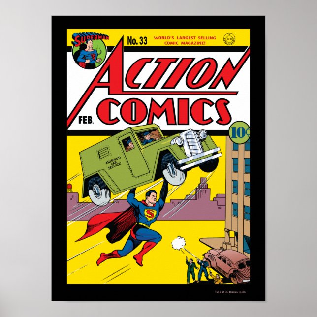 Action Comics #33 Poster (Front)