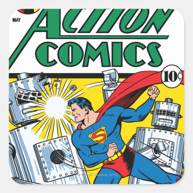 Action Comics #36 Square Sticker (Front)
