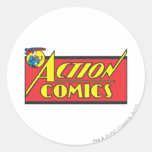 Action Comics - Superman Classic Round Sticker