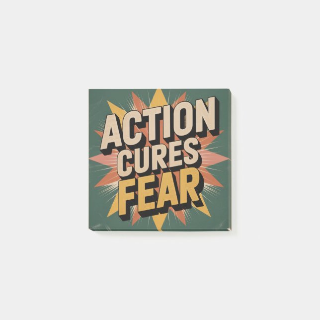 Action Cures Fear Post-it Notes (Front)