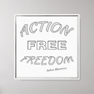 Action Free Freedom Canvas Print