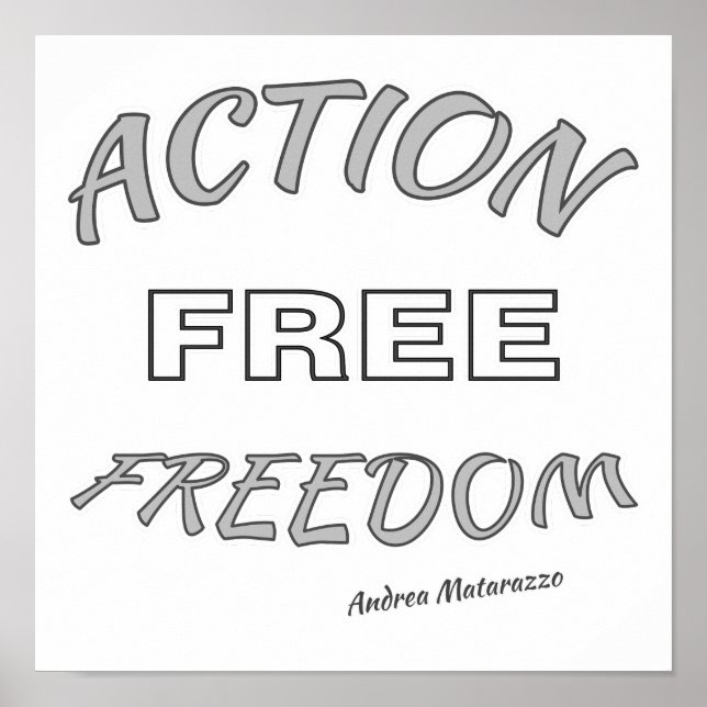 Action Free Freedom Poster (Front)