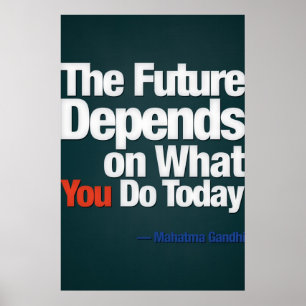 Action, - Gandhi (Large Template, editable) Poster