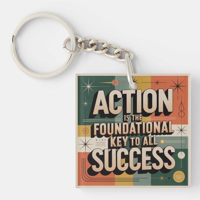 Action Is The Foundational Key To All Success Ring (Front)