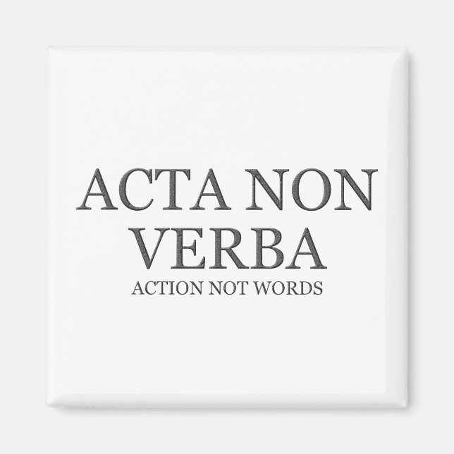 Action Not Words - Dark Magnet (Front)