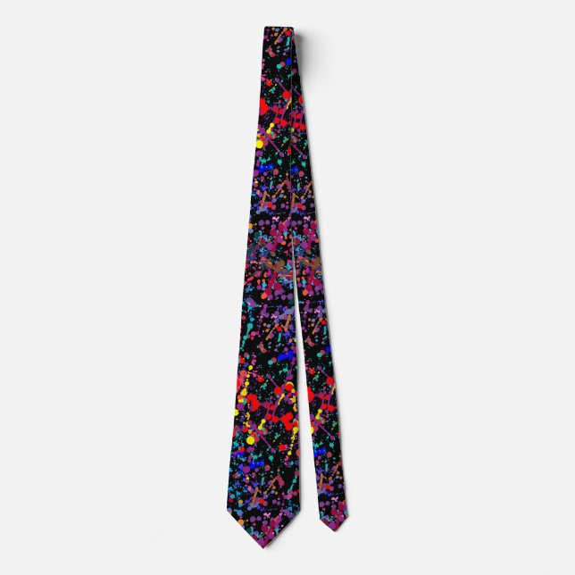 Action Painting Splatter Art Tie (Front)