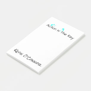 "Action" Personalised Note Pads -Positive Quotes