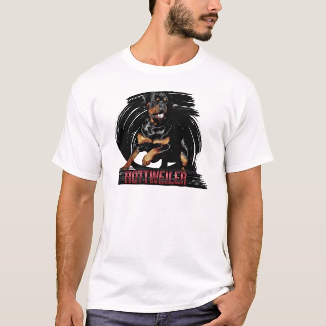 Action Rottweiler T-shirt (Front)