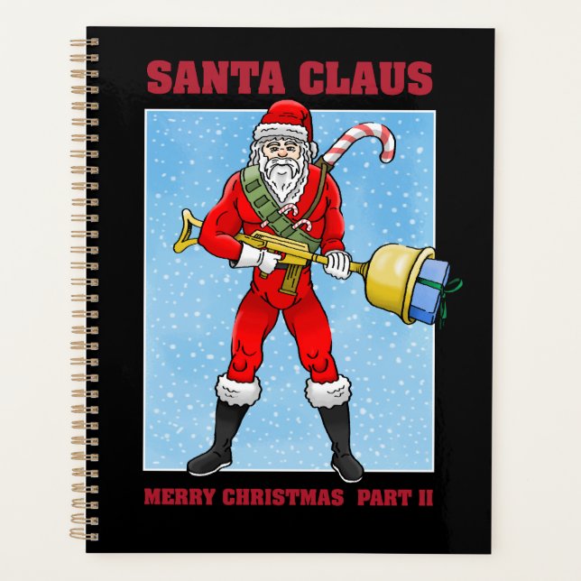 Action Santa is ready for Christmas Planner (Front)