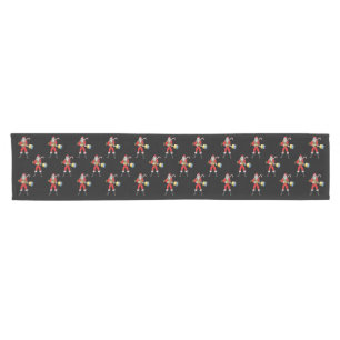 Action Santa is ready for Christmas Short Table Runner