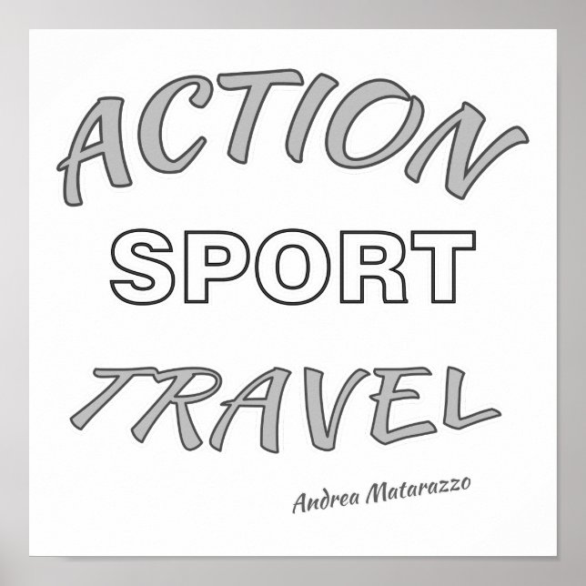 Action Sport Travel Poster (Front)