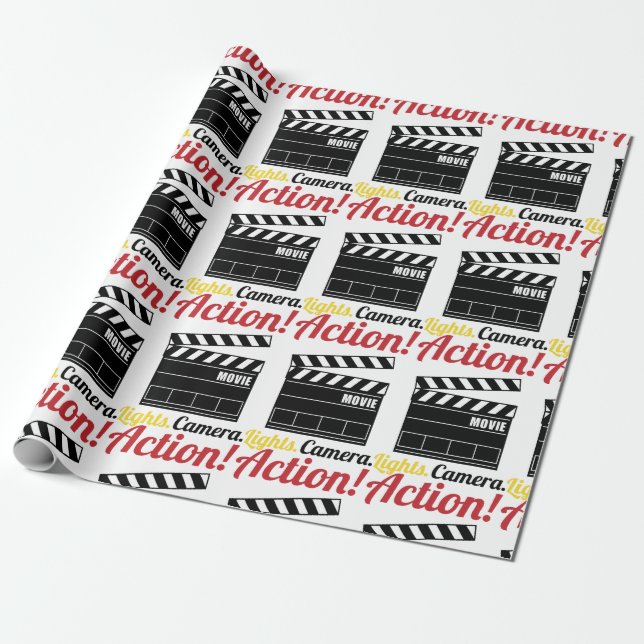 Action Wrapping Paper (Unrolled)