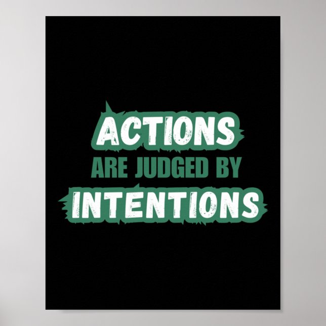 Actions Are Judged  Poster (Front)