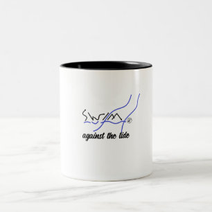 Actions by Elfabetz - Against the Tide Two-Tone Coffee Mug
