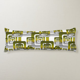 Activate My Heart Pattern Silver Body Cushion