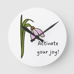 Activate Your Joy! Round Clock