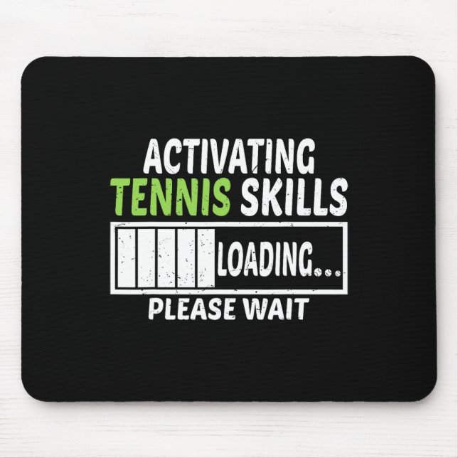 Activating Tennis Skills Loading Please Wait Tenni Mouse Mat (Front)