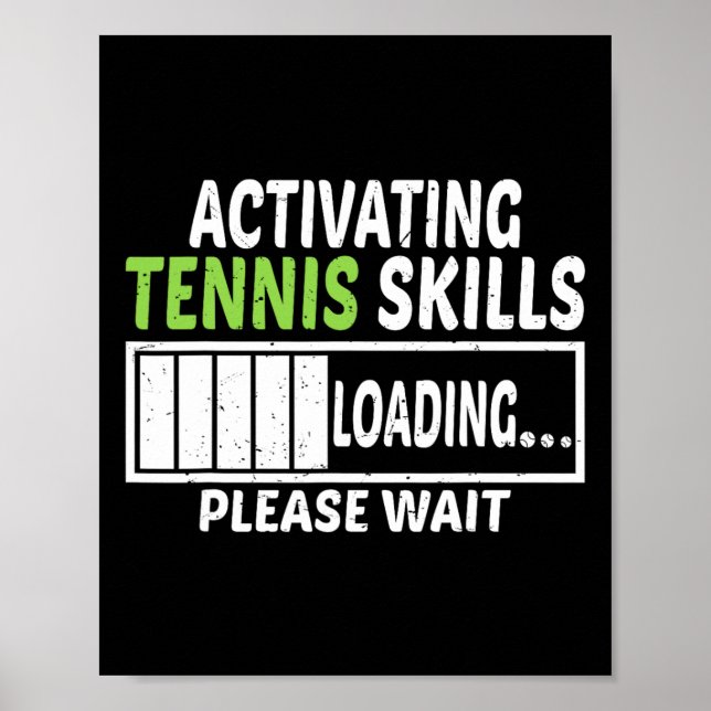 Activating Tennis Skills Loading Please Wait Tenni Poster (Front)