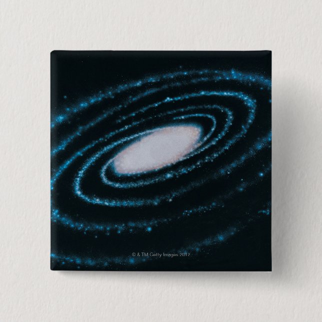 Active Galaxies 15 Cm Square Badge (Front)