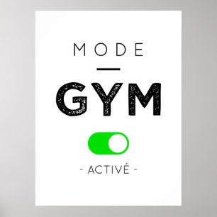 Active gym mode poster