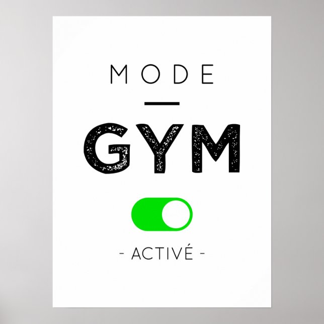 Active gym mode poster (Front)