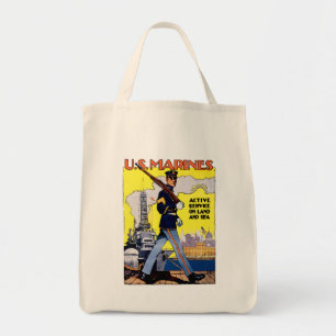 Active Service on Land and Sea Tote Bag