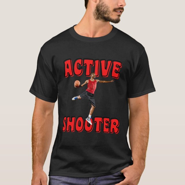 Active Shooter Basketball 4  T-Shirt (Front)