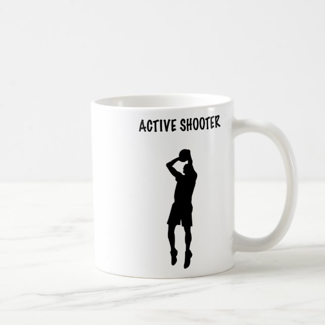 Active Shooter Basketball 6  Coffee Mug (Right)
