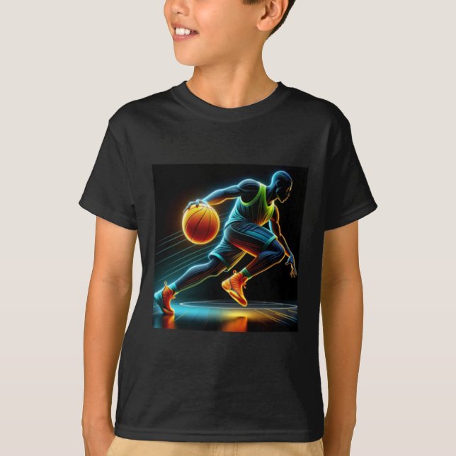 Active Shooter Basketball Customisable Design For  T-Shirt (Front)