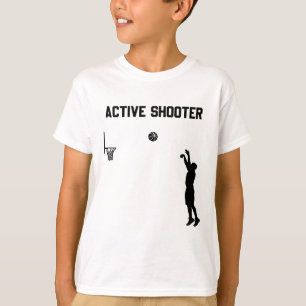 Active Shooter Sketll Lovers Men Women 1  T-Shirt