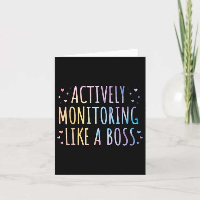 Actively Monitoring Like A Boss State Testing Teac Card (Front)