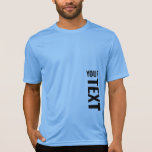 Activewear Sport Tek Mens Modern Big Font Text T-Shirt<br><div class="desc">Custom Add Your Text Here Modern Big Font Text Template Mens Sport-Tek Competitor Activewear Carolina Blue T-Shirt.</div>