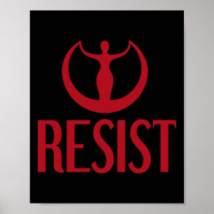 Activism Resist Goddess Astraea Logo Feminist Prid Poster