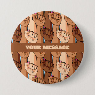 Activism United Peaceful Protest Button