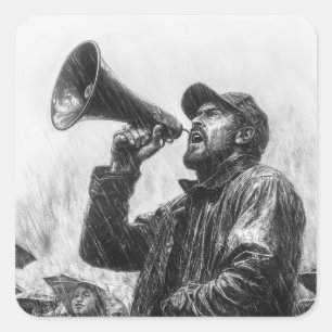 Activist Square Sticker