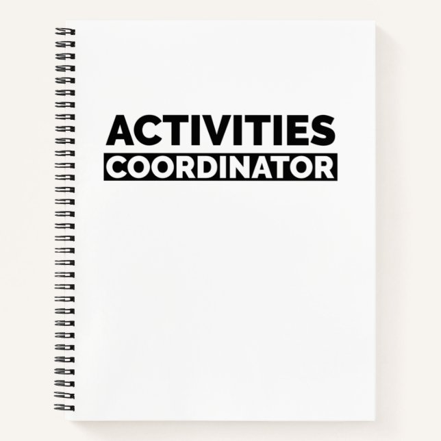 Activities coordinator notebook (Front)