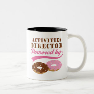 Activities Director Funny Gift Two-Tone Coffee Mug