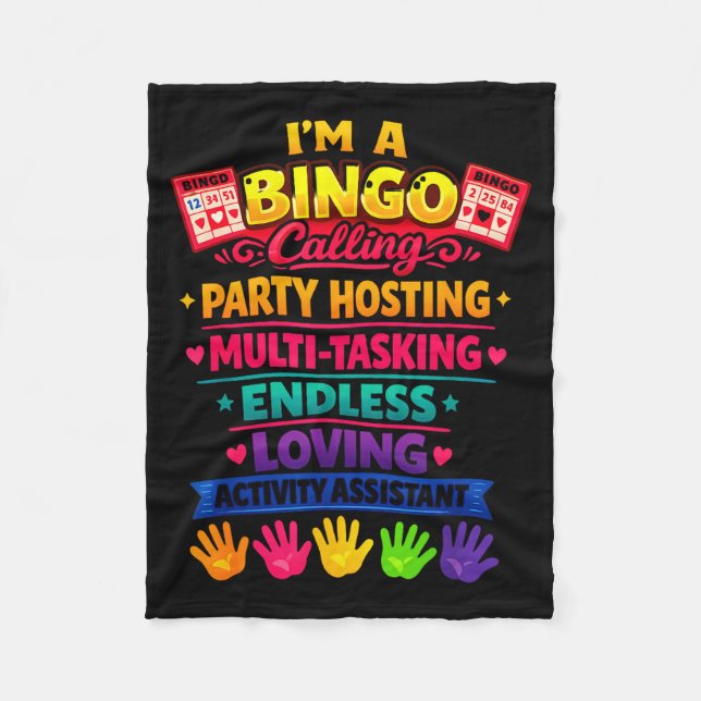 Activity assistant national activity professionals fleece blanket (Front)