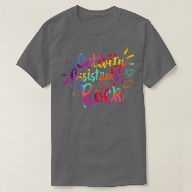 Activity Assistants Rock Shirt Activity Profession (Design Front)