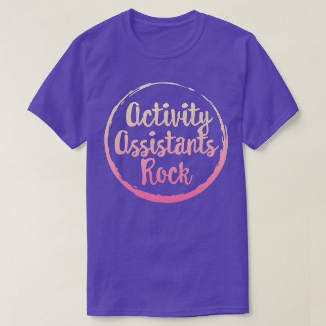 Activity Assistants Rock Shirt Activity Profession (Design Front)