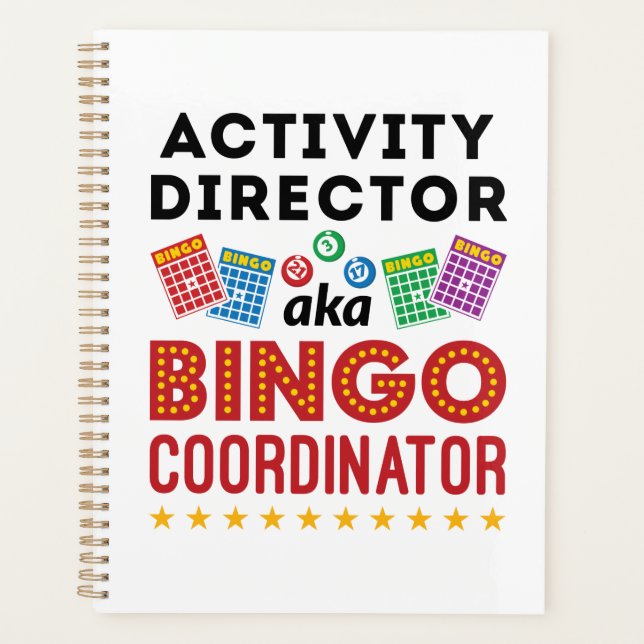 Activity Director aka Bingo Coordinator Planner (Front)