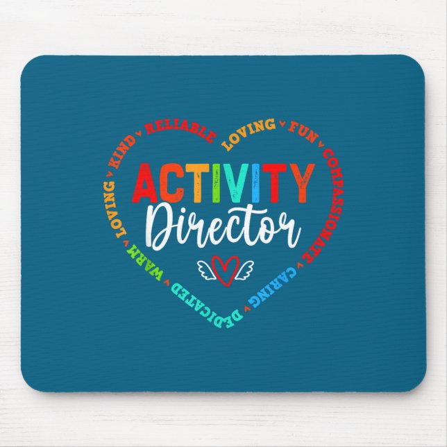 Activity Director Squad Professionals Week Design Mouse Mat (Front)