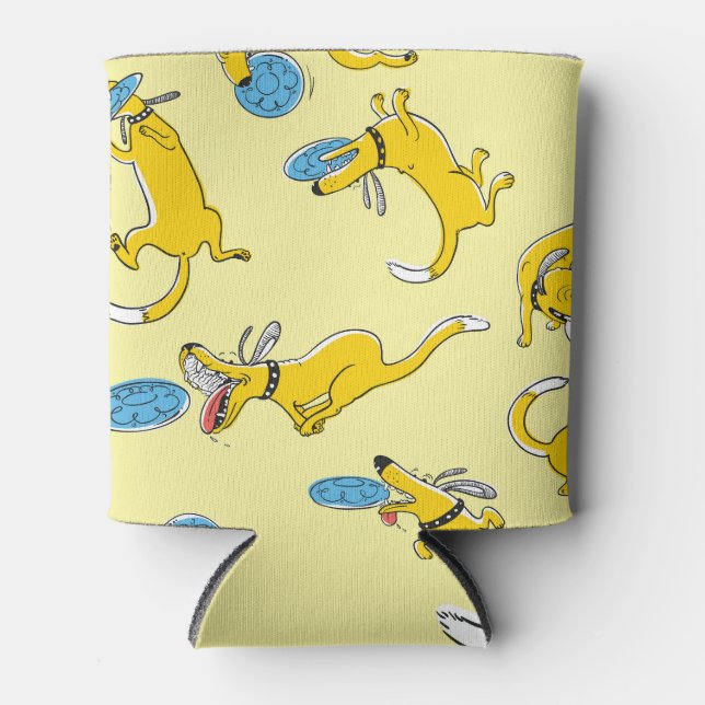 Activity dogs: frisbee sports pattern can cooler (Front)