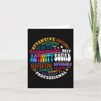 Activity Squad Istant Team Professionals Week Dire Card