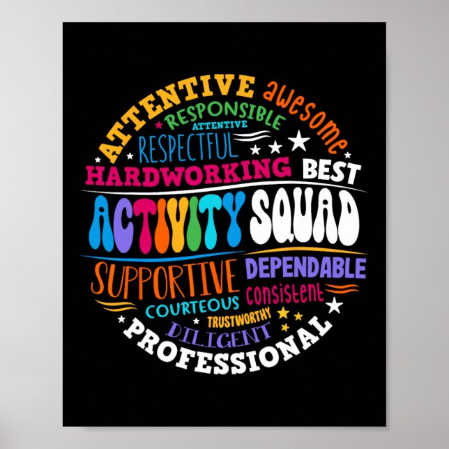 Activity Squad Istant Team Professionals Week Dire Poster (Front)